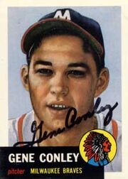 Gene conley autograph