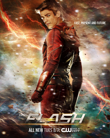 File:The Flash season 2 poster - Fast, Present and Future.png