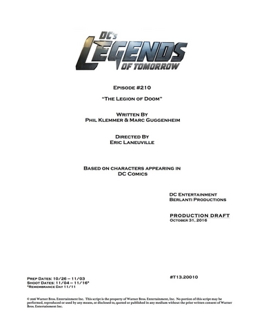 File:DC's Legends of Tomorrow script title page - The Legion of Doom.png