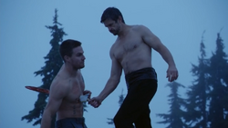 The Climb - Ra's apuñala a Oliver.png