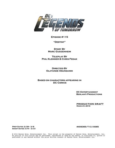 File:DC's Legends of Tomorrow script title page - Destiny.png
