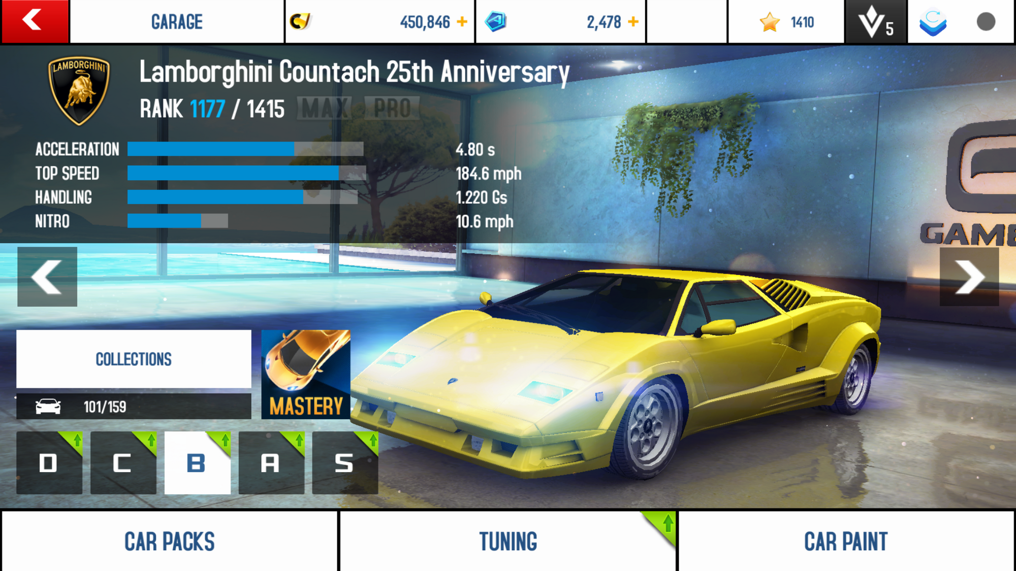 Lamborghini Countach 25th Anniversary\Performance Stats | Asphalt Wiki