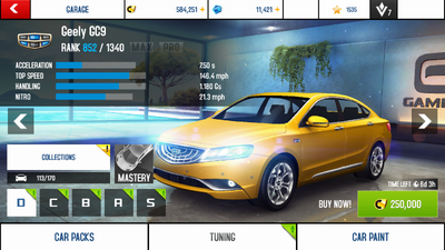 A8A Geely GC9 price (LTD)