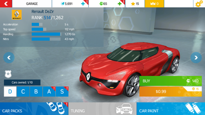 AN Renault DeZir stock