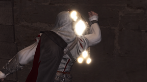 Ezio enlevant l'avis de recherche.png