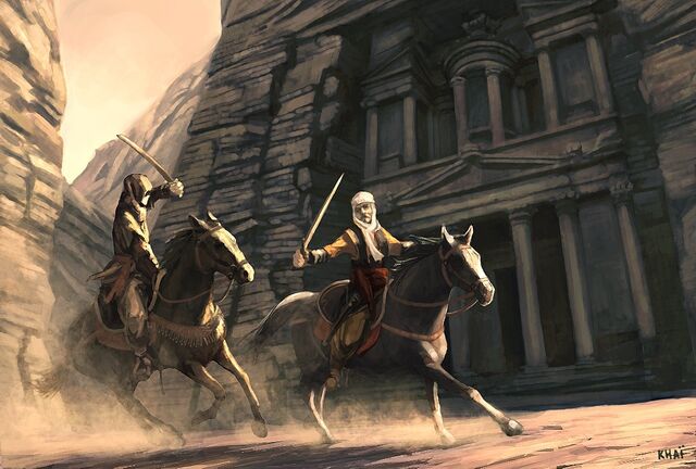 File:Assassins-Creed-Early-Concept-Art-Horse combat.jpg
