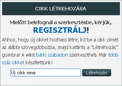 Létrehozás