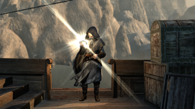 Plik:Ezio oglądający ostatni klucz do Masjafu (by Kubar906).png