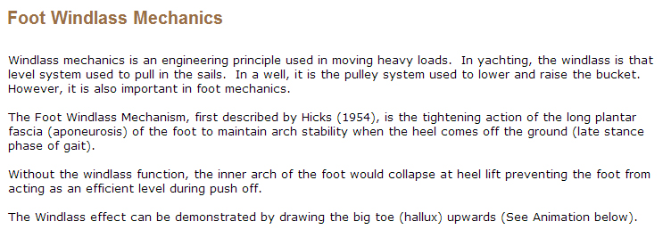 Foot Windlass Mechanics Intro