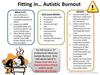 Autistic Burnout from Karla's ASD Page