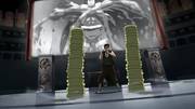 Bolin controlando los dicos de tierra