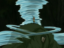 Aang fights Swamp Monster.png