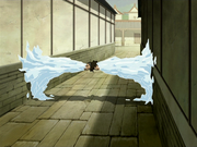 Boys frozen to wall