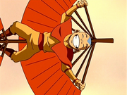 Aang gliding merrily.png