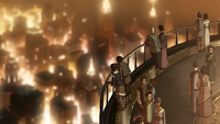 People on Harmony Tower
