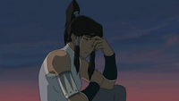Korra crying
