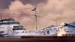 Unalaq's yacht