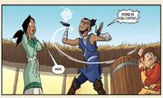 Sokka engañando a kaya