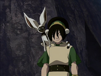 Annoyed Toph and Momo