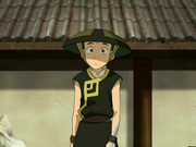Aang in the Earth Kingdom