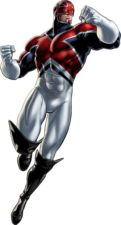 Captain Britain Portrait Art