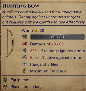Hunting bow