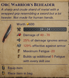 Orc Warrior's Beheader