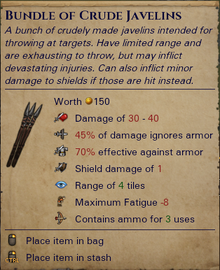 Crude Javelins