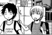 Furuichi y Oga de pequeños.jpg