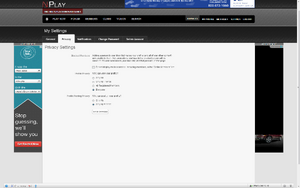 NPlay Privacy Settings