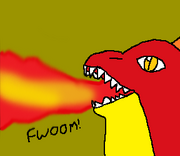 Giant Galbo fire breath