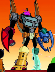 Otto with the cars full body