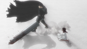 Guts saves Casca