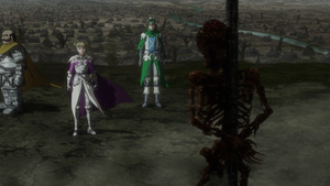 Farnese watches a burnt corpse