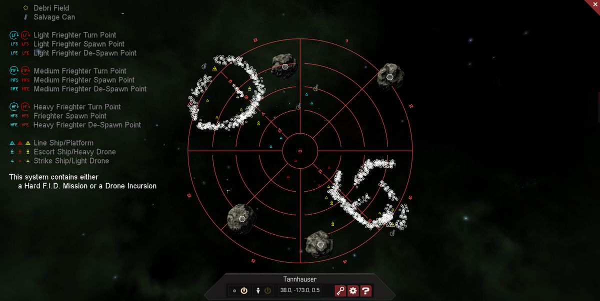 Tannhauser 3D System Map