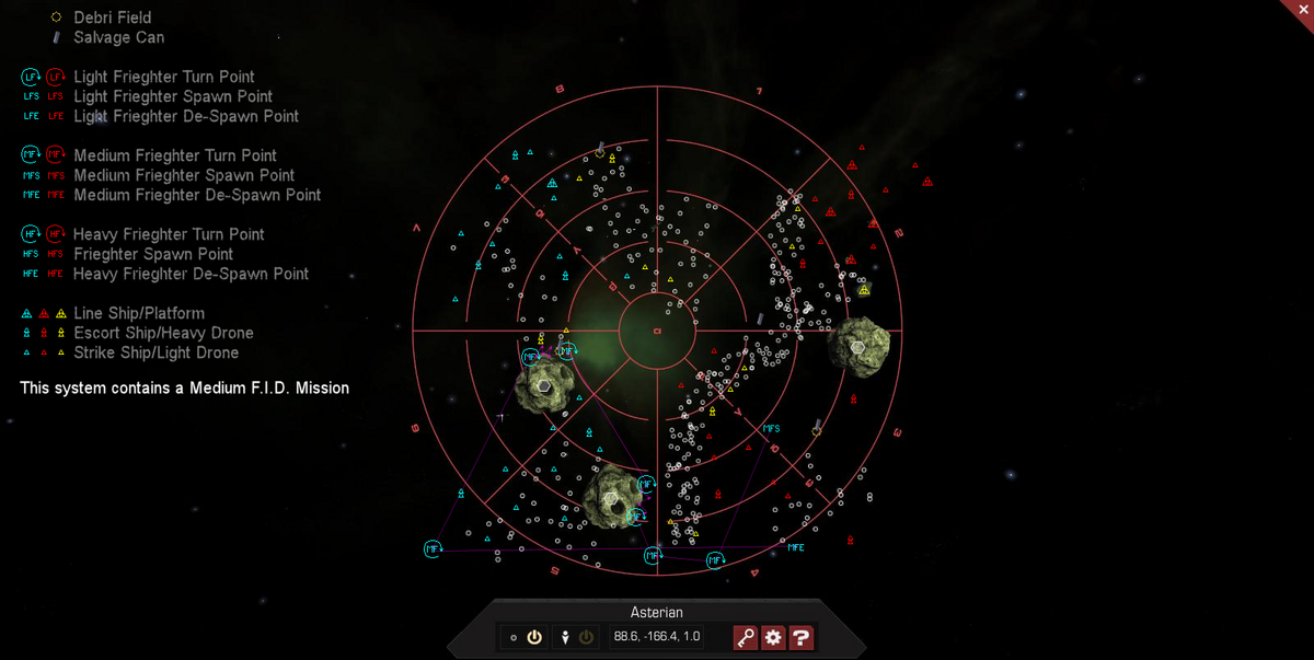 Asterian 3D System Map