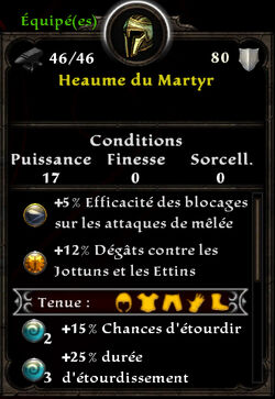 Heaume du Martyr