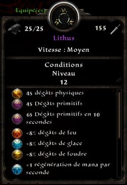 Lithus stats