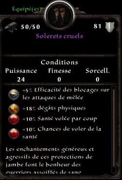 Solerets cruels stats