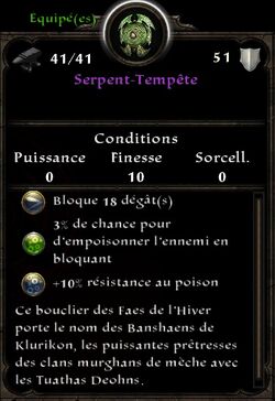 Serpent-Tempête stats