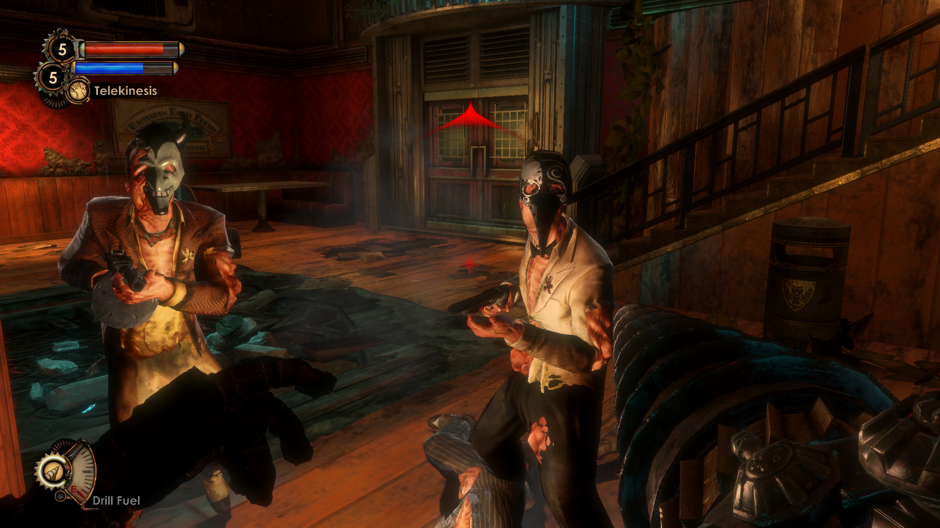 Before they see and attack you, Splicers make noise, indicating their presence to the player