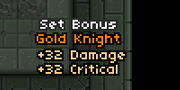 Gold set bonus