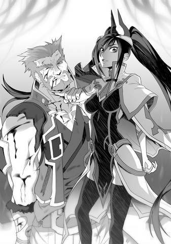 File:BlazBlue Spiral Shift Hyōjin no Eiyū (Black and white illustration, 4).png