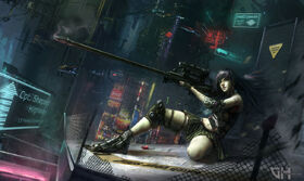 Kaiya and her gun