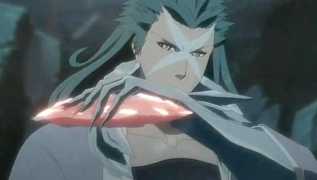 Archivo:Hyōrinmaru congelando el Shakkahō de Hitsugaya.jpg