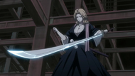 Rangiku finds herself unable to wield her katana