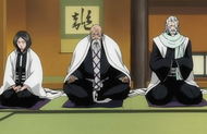 206Unohana, Yamamoto, and Ginrei witness.png