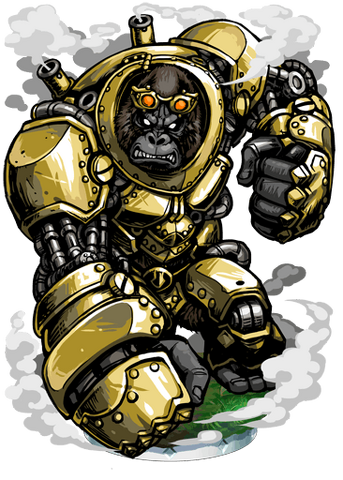 File:Brass Gorilla Figure.png