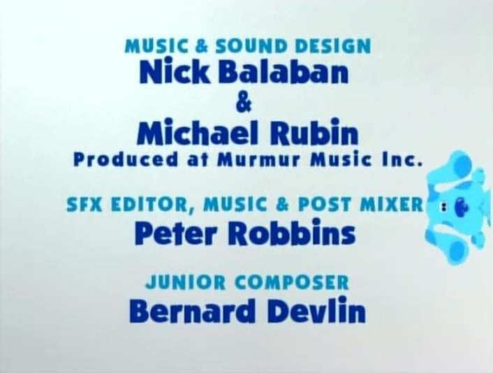 Blue S Clues Cafe Blue Credits Blue S Clues Cafe Blue Credits