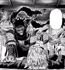 Stain immobilizes Tomura